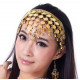 Couronne de danse orientale à sequins dorés