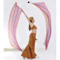 Veil poi de danse orientale vert pistache