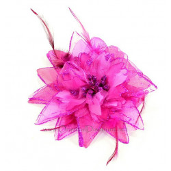 Fleur à cheveux fuschia