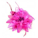 Fleur à cheveux fuschia