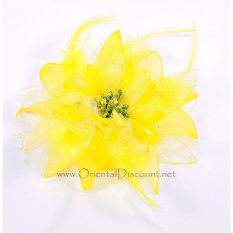 Fleur à cheveux jaune