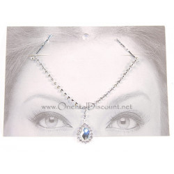 Bijou de front strass argenté