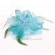 Fleur à cheveux turquoise
