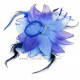 Fleur à cheveux bleu roy