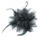 Fleur à cheveux noir