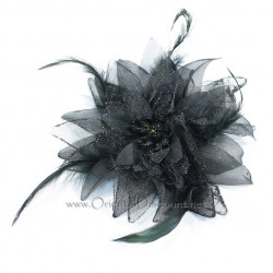 Fleur à cheveux noir