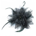 Fleur à cheveux noir