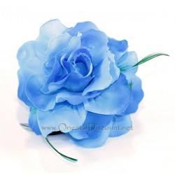 Fleur à cheveux turquoise