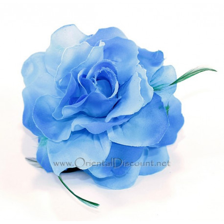 Fleur à cheveux turquoise