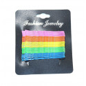 Lot de 20 barrettes épingles invisibles arc en ciel