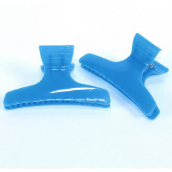Lot de 2 pinces croco turquoise