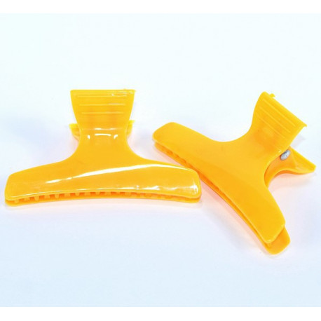 Lot de 2 pinces croco jaune