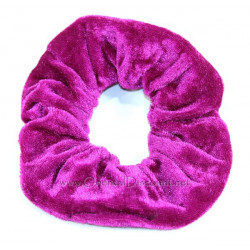 Chouchou velours fuschia