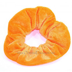 Chouchou velours orange