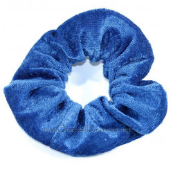 Chouchou velours bleu nuit