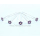 Lot de 5 épingles a cheveux fleur violet