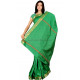 Sari indien de danse Bollywood vert