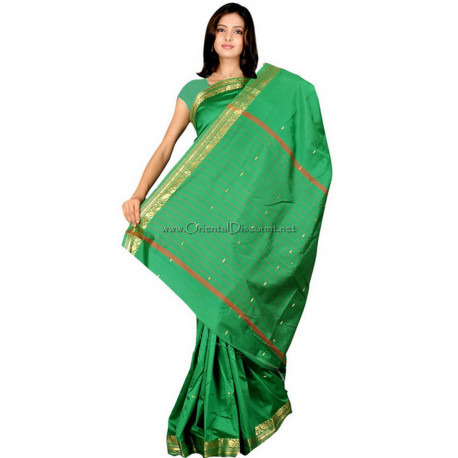 Sari indien de danse Bollywood vert