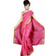 Sari indien de danse Bollywood rose