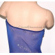 Body de danse orientale sous poitrine bleu à paillettes