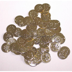 Lot de 100 sequins dorés