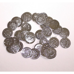 Lot de 100 sequins argentés