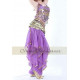 Costume de danse orientale top sarouel violet