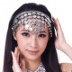 Couronne de danse orientale à sequins argentés