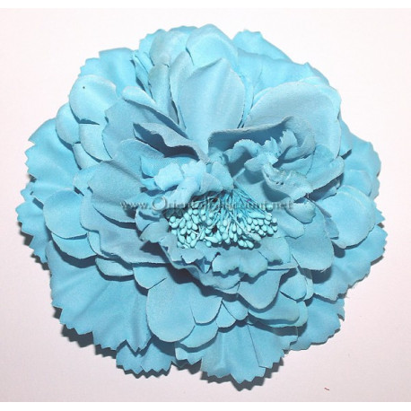Fleur à cheveux turquoise