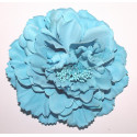 Fleur à cheveux turquoise