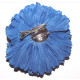 Fleur à cheveux bleu roy