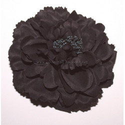 Fleur à cheveux noir