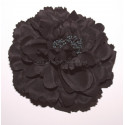 Fleur à cheveux noir