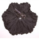 Fleur à cheveux noir
