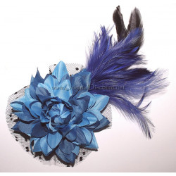 Fleur à cheveux bleu