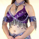 Soutien gorge de danse orientale Bonnet D/E violet