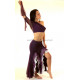 Tenue orientale top jupe violet
