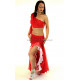 Tenue orientale top jupe rouge