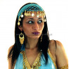 Serre tête filet de danse orientale turquoise