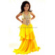 Soutien gorge satin enfant de danse orientale doré