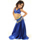 Ceinture de danse orientale enfant bleu roy