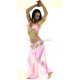 Costume de danse orientale top pantalon rose clair