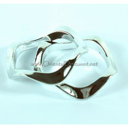 Lot de 2 bracelets enfants couleur argent