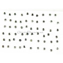 Piercing de nez autocollant couleur strass