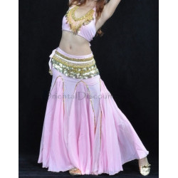 Ensemble de danse orientale sirène rose clair
