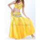 Ensemble de danse orientale sirène jaune