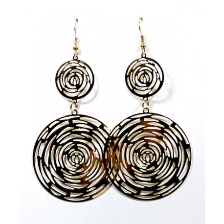 Boucles d'oreilles cercle doré