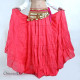 Jupe coton de danse orientale rouge