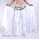 Jupe coton de danse orientale blanc