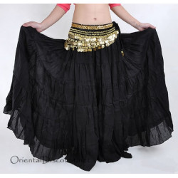 Jupe coton de danse orientale noir